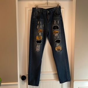 Ladies denim jeans